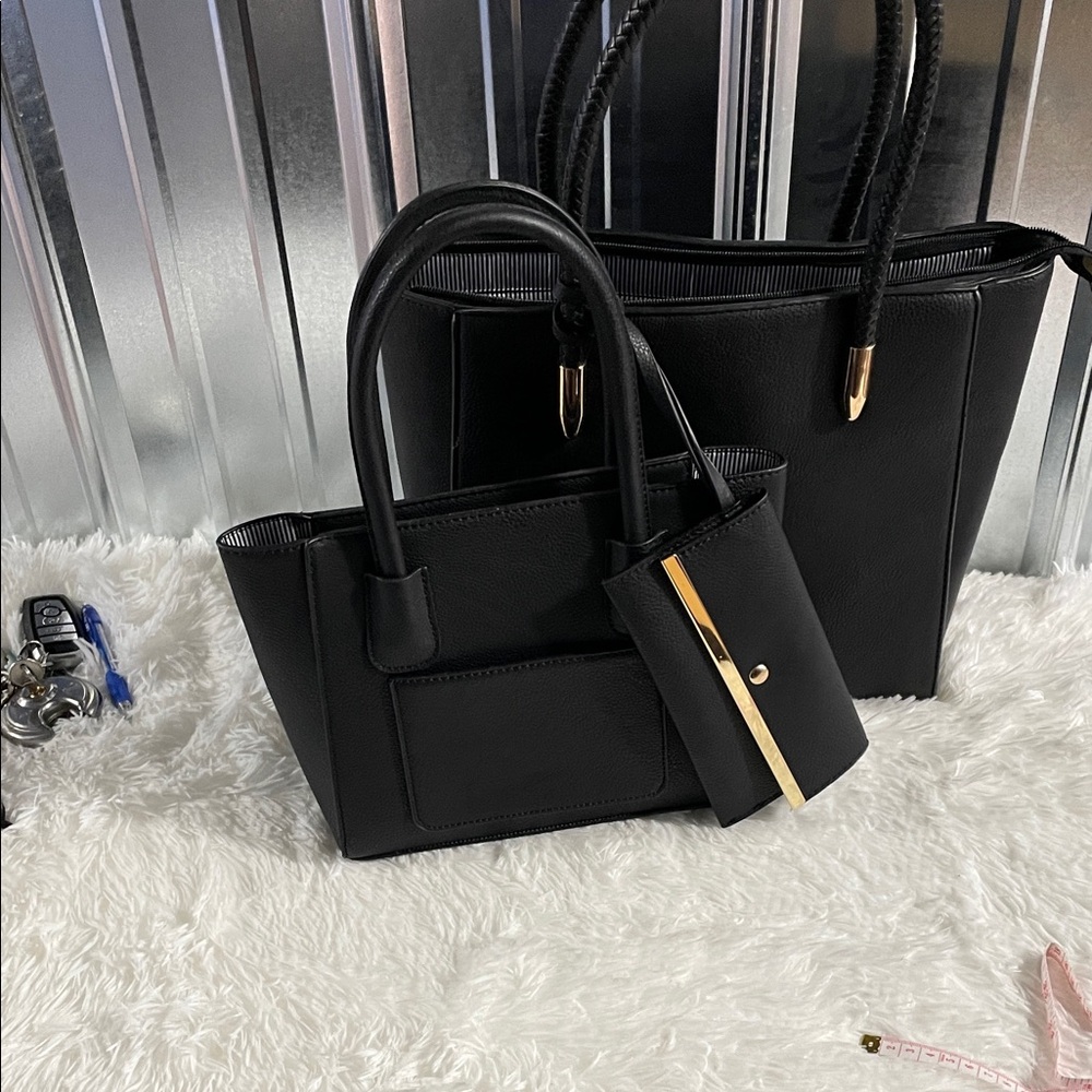 Elegant Black Tote Bag